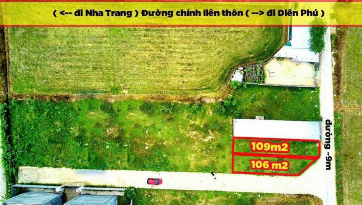 Bán đất thổ cư mặt tiền đường Liên Thôn xã Vĩnh Phương, Nha Trang. Gía bán 13.5tr/m2 & 14.5tr/m2